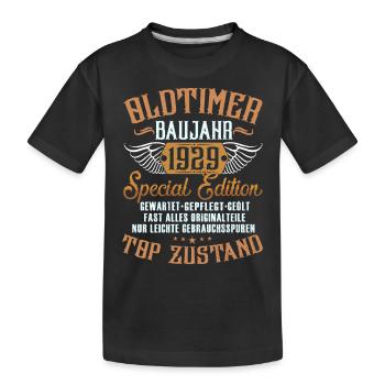 Oldtimer Baujahr 1929 - Kinder Premium Bio T-Shirt - Schwarz - Vorne