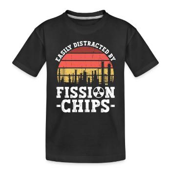Nuklearingenieur Und Nukleartechnik - Kinder Premium Bio T-Shirt - Schwarz - Vorne