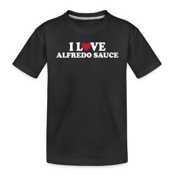 J’adore la sauce Alfredo - T-shirt bio Premium Enfant - noir - Devant