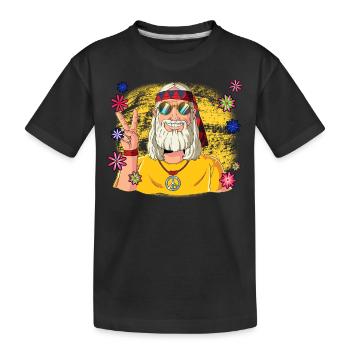60s 70s Costume Groovy Hippie - T-shirt bio Premium Enfant - noir - Devant