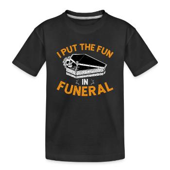 Undertakers Funeral directors - Kids' Premium Organic T-Shirt - black - Front