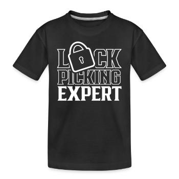 Lockpicking Expert Lock Picking Cracking Lock - T-shirt bio Premium Enfant - noir - Devant