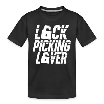 Lock Picking Lovers Cracking Lock Cracker - T-shirt bio Premium Enfant - noir - Devant