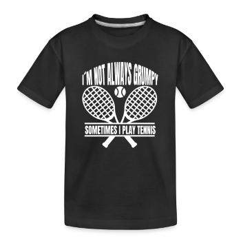 Tennis lovers Tennis Tennis players Tennis club - Kids' Premium Organic T-Shirt - black - Front