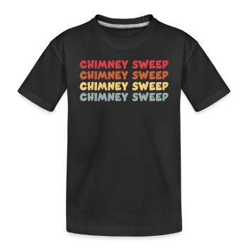 Schornsteinfeger - Kinder Premium Bio T-Shirt - Schwarz - Vorne