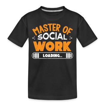 Travailleur social - T-shirt bio Premium Enfant - noir - Devant