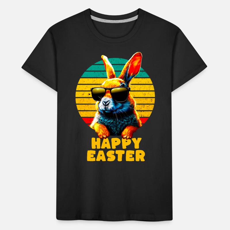 Cool Rabbit - Joyeuses Pâques T-shirt bio Premium Enfant
