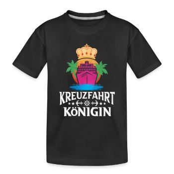 Kreuzfahrt - Kinder Premium Bio T-Shirt - Schwarz - Vorne