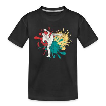 MMA Arts Martiaux Silhouette - T-shirt bio Premium Enfant - noir - Devant