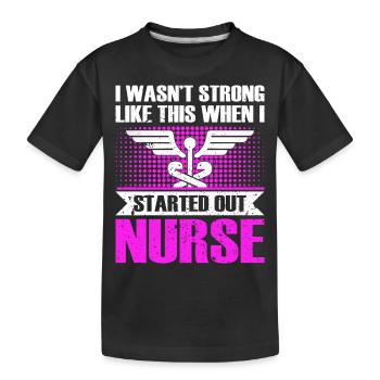 Krankenschwester Outfit Krankenpflegerin - Kinder Premium Bio T-Shirt - Schwarz - Vorne