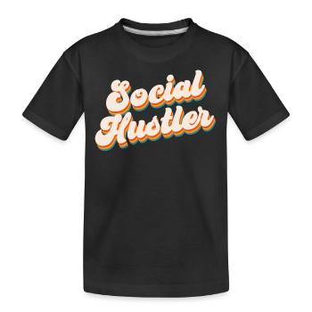 Travailleur social - T-shirt bio Premium Enfant - noir - Devant