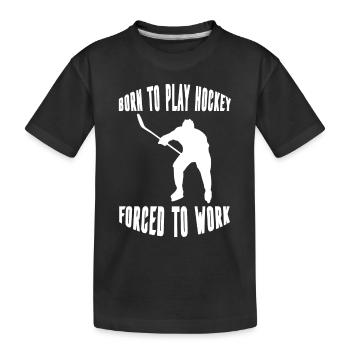 Joueur de hockey sur glace Fan de hockey Équipe de hockey sur glace Hockey sur glace - T-shirt bio Premium Enfant - noir - Devant