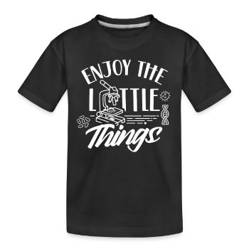 Profitez des petites choses Microscope Microscopes - T-shirt bio Premium Enfant - noir - Devant