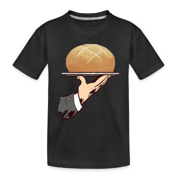 Bäcker Bäckerei Backen - Kinder Premium Bio T-Shirt - Schwarz - Vorne