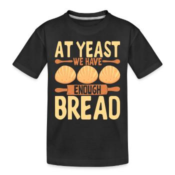 Bäcker Bäckerei Backen - Kinder Premium Bio T-Shirt - Schwarz - Vorne