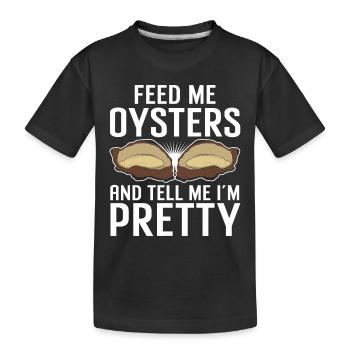 Cadeau amateur de fruits de mer fruits de mer - T-shirt bio Premium Enfant - noir - Devant