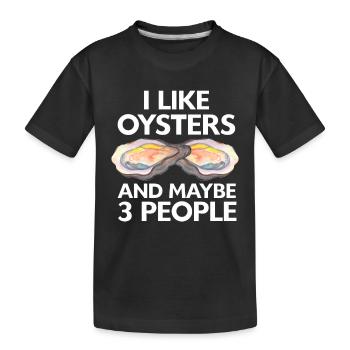 Cadeau amateur de fruits de mer fruits de mer - T-shirt bio Premium Enfant - noir - Devant