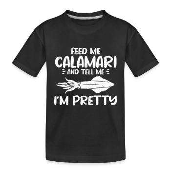 Cadeau amateur de fruits de mer fruits de mer - T-shirt bio Premium Enfant - noir - Devant