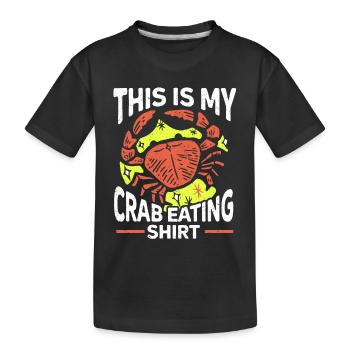 Cadeau amateur de fruits de mer fruits de mer - T-shirt bio Premium Enfant - noir - Devant