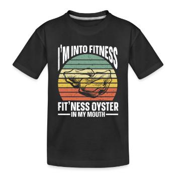Cadeau amateur de fruits de mer fruits de mer - T-shirt bio Premium Enfant - noir - Devant