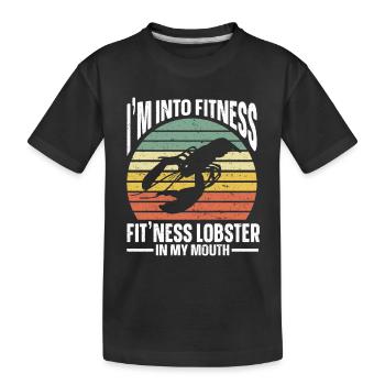 Cadeau amateur de fruits de mer fruits de mer - T-shirt bio Premium Enfant - noir - Devant