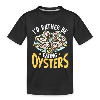 Cadeau amateur de fruits de mer fruits de mer - T-shirt bio Premium Enfant - noir - Devant