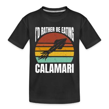 Cadeau amateur de fruits de mer fruits de mer - T-shirt bio Premium Enfant - noir - Devant