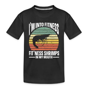 Cadeau amateur de fruits de mer fruits de mer - T-shirt bio Premium Enfant - noir - Devant