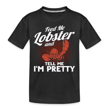 Cadeau pour les amateurs de fruits de mer Fruits de mer - T-shirt bio Premium Enfant - noir - Devant