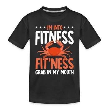 Amateurs de fruits de mer Cadeau Fruits de mer - T-shirt bio Premium Enfant - noir - Devant