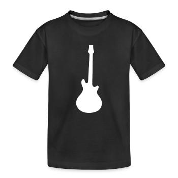 Silhouette de guitare rock - T-shirt bio Premium Enfant - noir - Devant