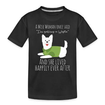 West highland terrier - Kids' Premium Organic T-Shirt - black - Front
