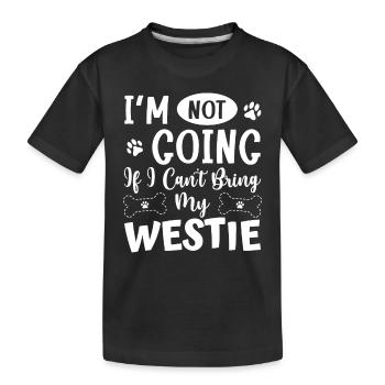 Terrier des Highlands de l’Ouest - T-shirt bio Premium Enfant - noir - Devant