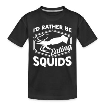 Amateurs de fruits de mer Cadeau Fruits de mer - T-shirt bio Premium Enfant - noir - Devant