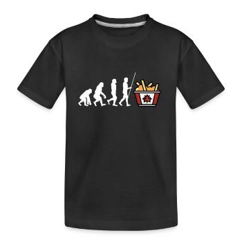 Cheese Curds Gravy Mix Canada Poutine - T-shirt bio Premium Enfant - noir - Devant
