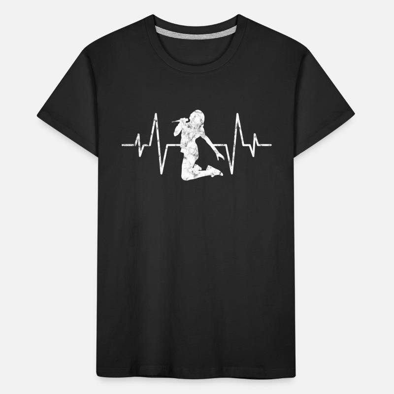Singing singer heartbeat Kids' Premium Organic T-Shirt