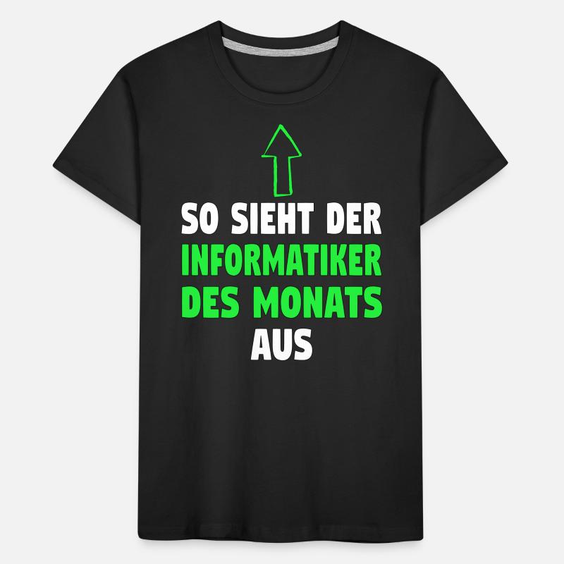 Informatik Computer Programmierer Entwickler Coder Kinder Premium Bio T-Shirt
