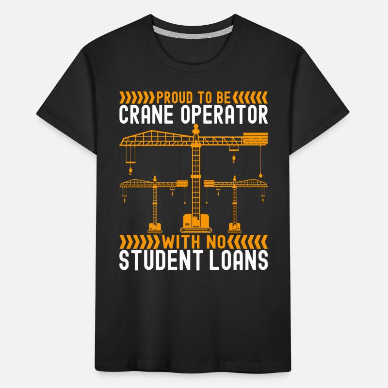 Crane operator Crane driver Kids' Premium Organic T-Shirt