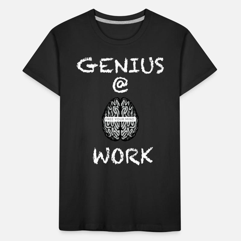 A genius at work as an engineer, as Kids' Premium Organic T-Shirt