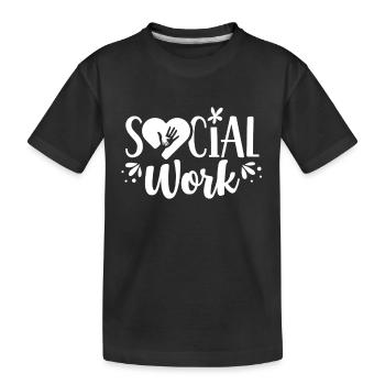 Profession de travailleur social Travailleur social Travail social - T-shirt bio Premium Enfant - noir - Devant