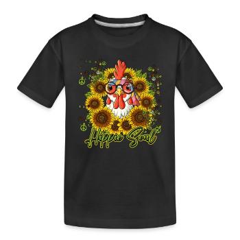 60s 70s Costume Hippie Soul - T-shirt bio Premium Enfant - noir - Devant