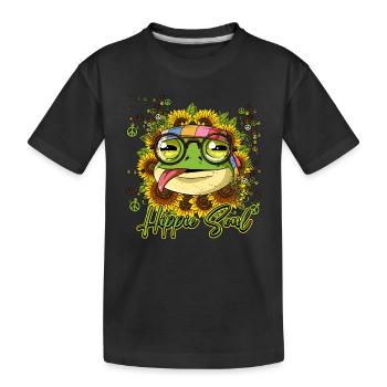 60s 70s Costume Hippie Soul - T-shirt bio Premium Enfant - noir - Devant