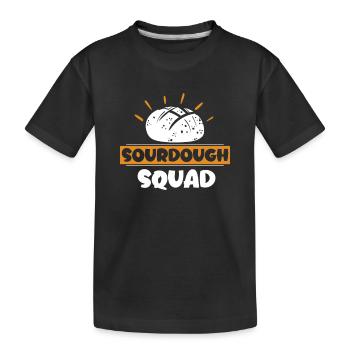 Sourdough Squad Lustiges Sauerteigbrotbacken für - Kinder Premium Bio T-Shirt - Schwarz - Vorne