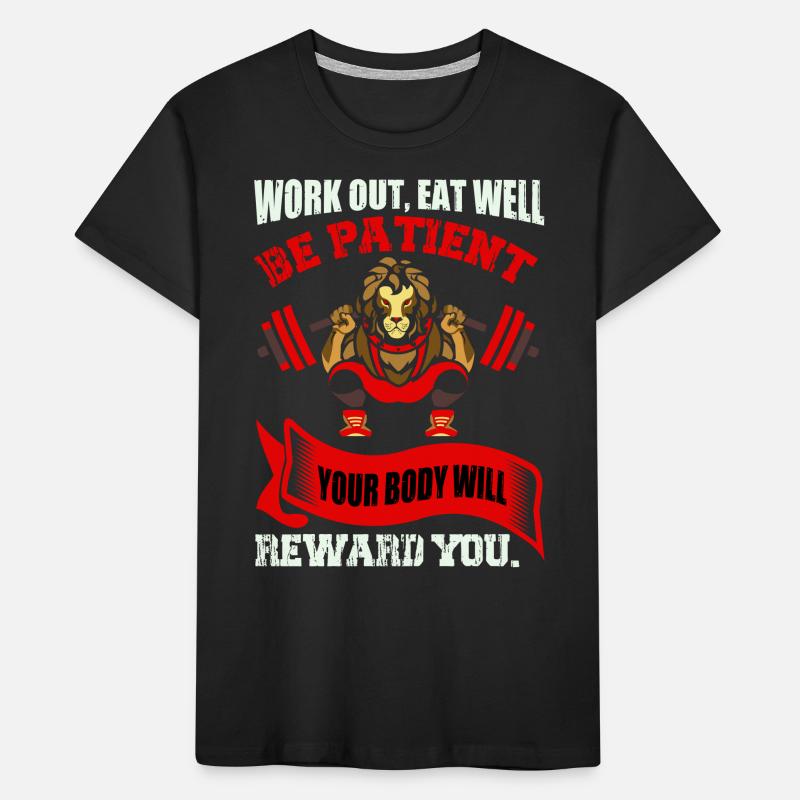 Dein Körper wird dich belohnen Kinder Premium Bio T-Shirt