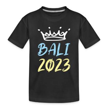 Bali 2023 - Kinder Premium Bio T-Shirt - Schwarz - Vorne
