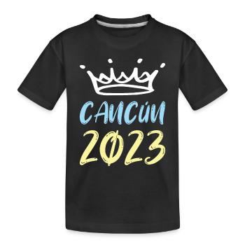 Cancun 2023 - Kinder Premium Bio T-Shirt - Schwarz - Vorne