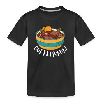 Brazil Brazilian Pork Bean Stew Feijoada - Kinder Premium Bio T-Shirt - Schwarz - Vorne