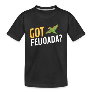 Brazil Brazilian Pork Bean Stew Feijoada - Kinder Premium Bio T-Shirt - Schwarz - Vorne