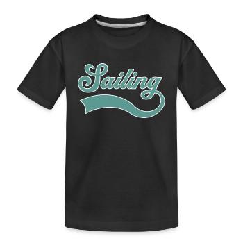 Voile - T-shirt bio Premium Enfant - noir - Devant