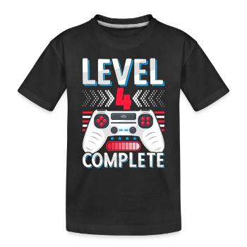 Diplôme d’études primaires 4 classes Certificat de fin d’études primaires - T-shirt bio Premium Enfant - noir - Devant